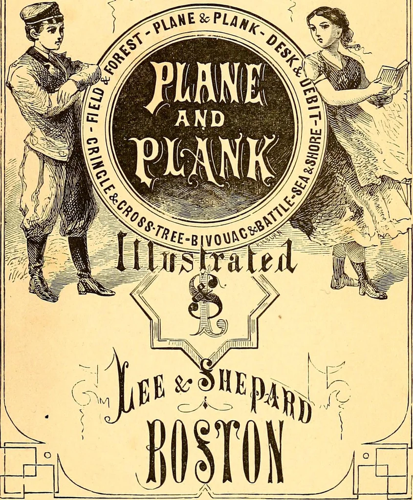 An illustration from Plane and plank, or, The mishaps of a mechanic, 1870, leaf 6
