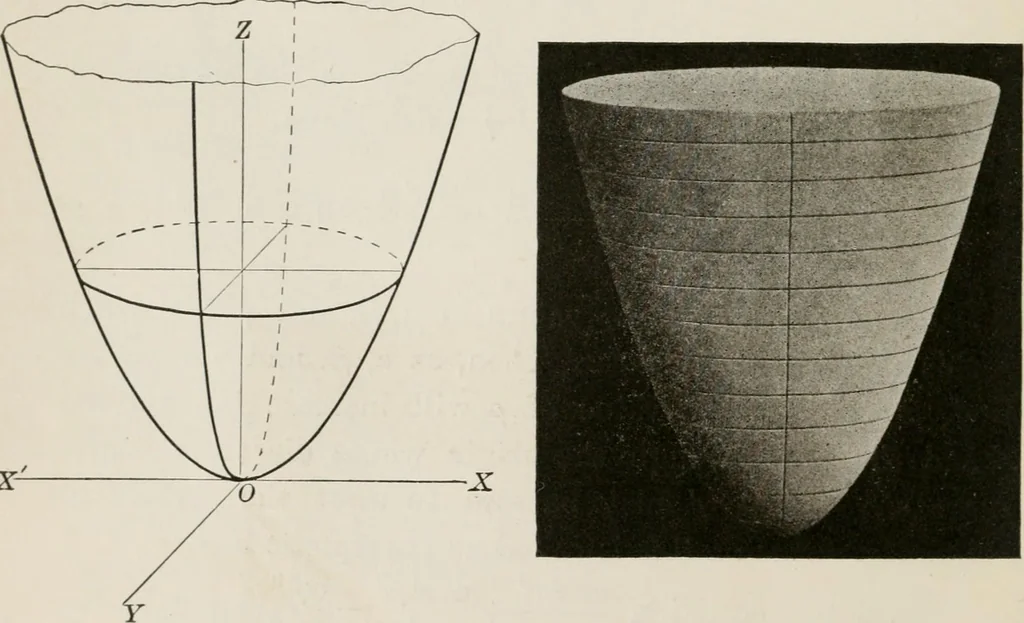 An illustration from Plane and solid analytic geometry; an elementary textbook, 1904, leaf 271