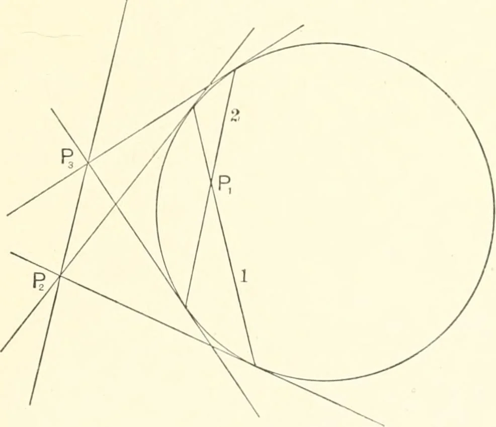 An illustration from Plane and solid analytic geometry, 1897, leaf 126