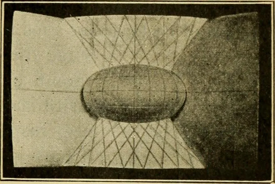 An illustration from Plane and solid analytic geometry, 1921, leaf 610