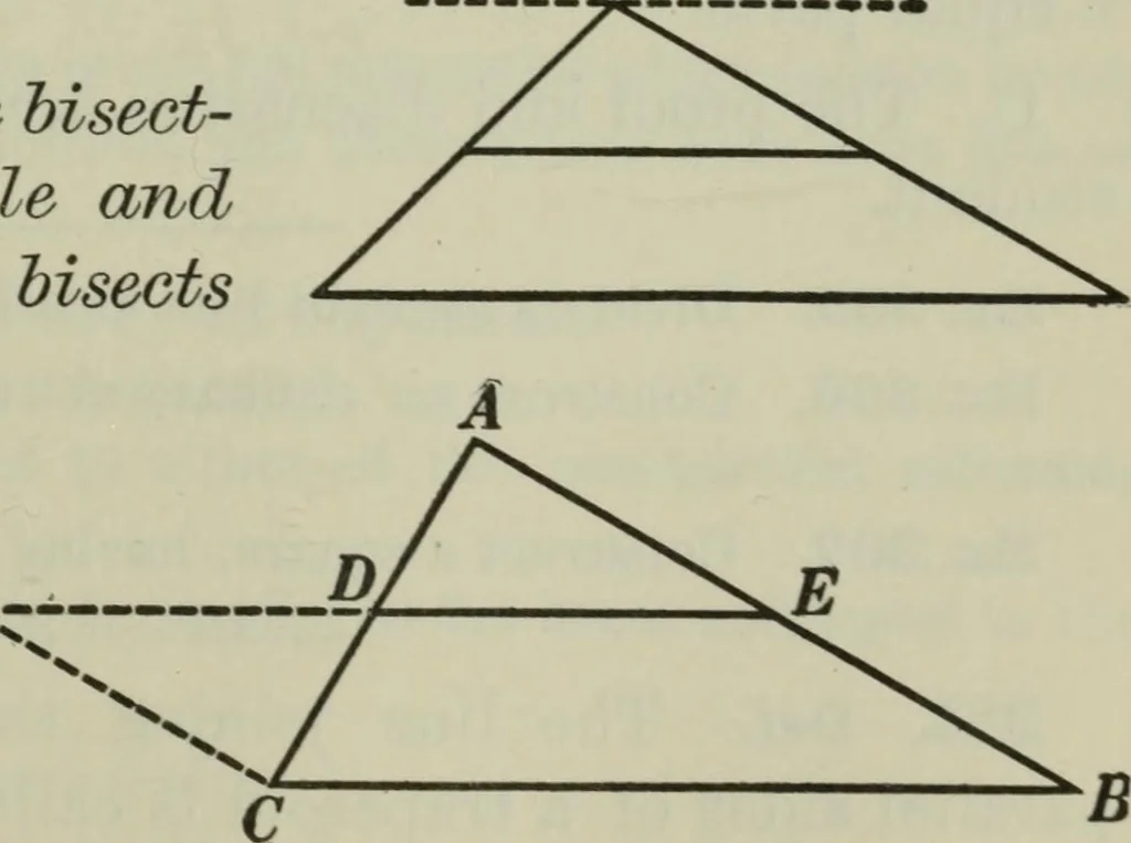 An illustration from Plane and solid geometry, 1912, leaf 106