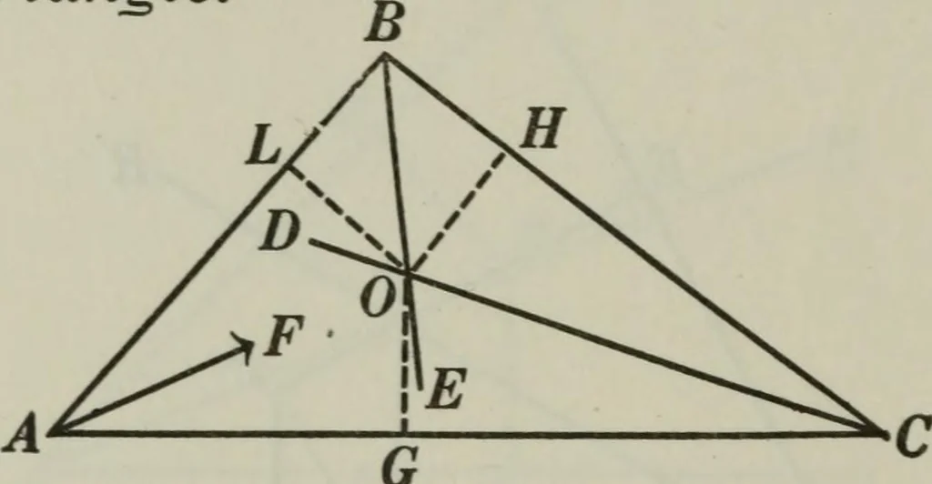 An illustration from Plane and solid geometry, 1912, leaf 111