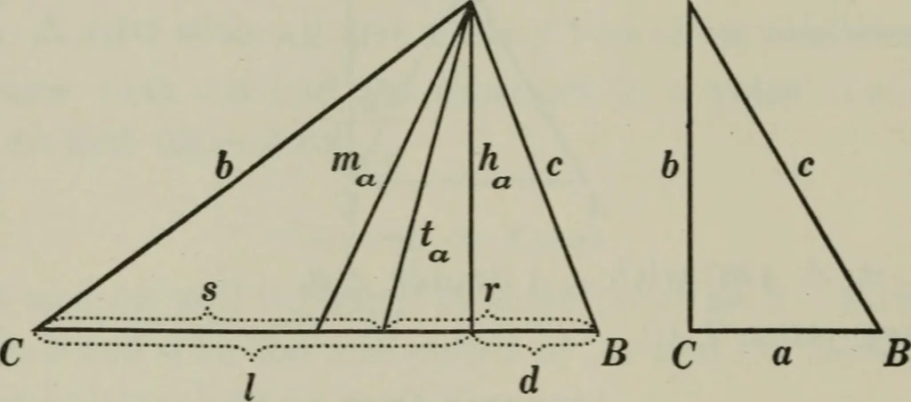An illustration from Plane and solid geometry, 1912, leaf 117