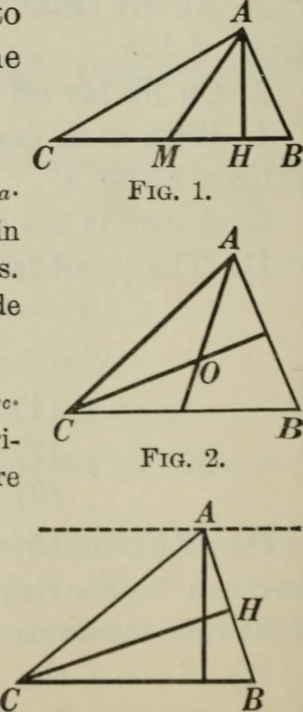 An illustration from Plane and solid geometry, 1912, leaf 119