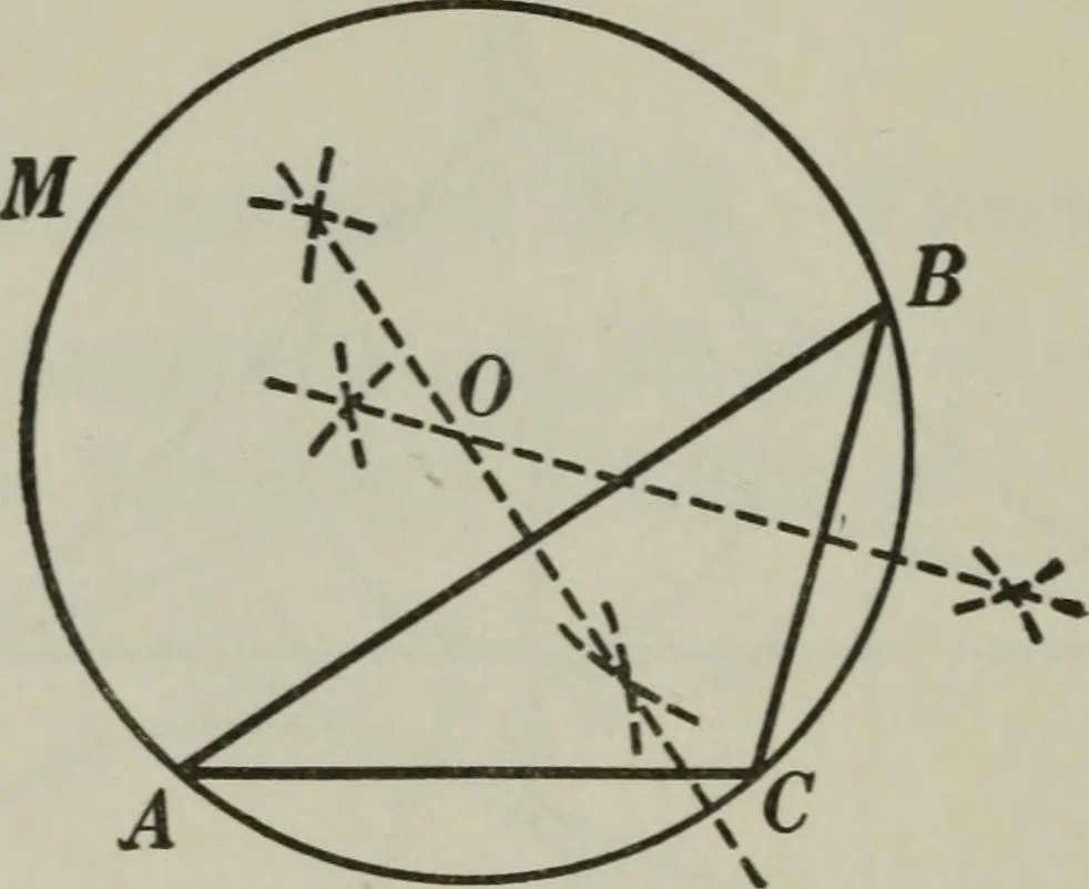 An illustration from Plane and solid geometry, 1912, leaf 141