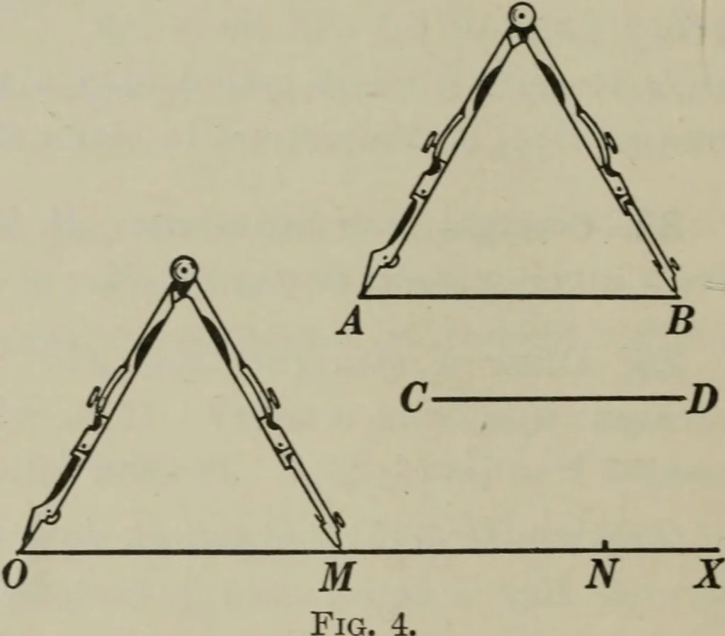 An illustration from Plane and solid geometry, 1912, leaf 17