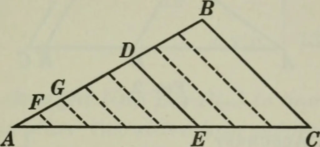 An illustration from Plane and solid geometry, 1912, leaf 182