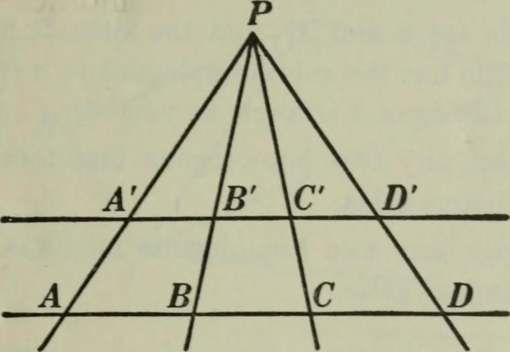 An illustration from Plane and solid geometry, 1912, leaf 198
