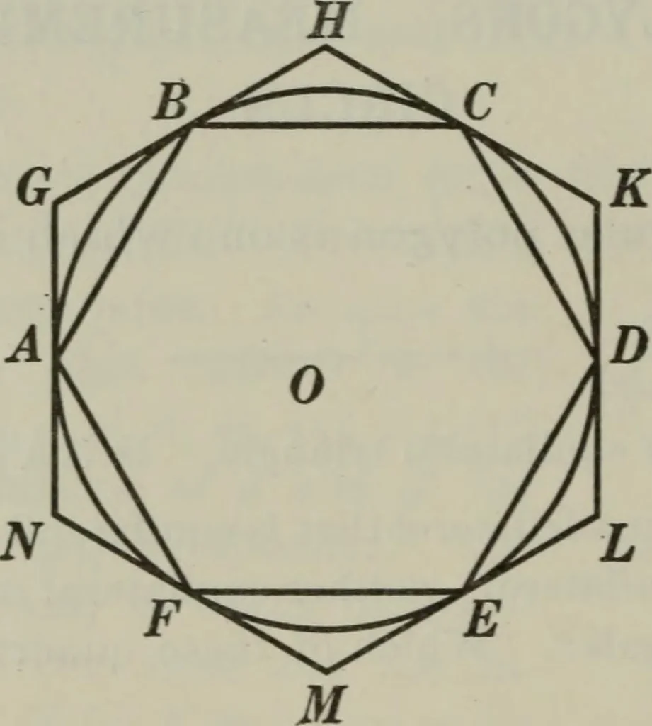 An illustration from Plane and solid geometry, 1912, leaf 257