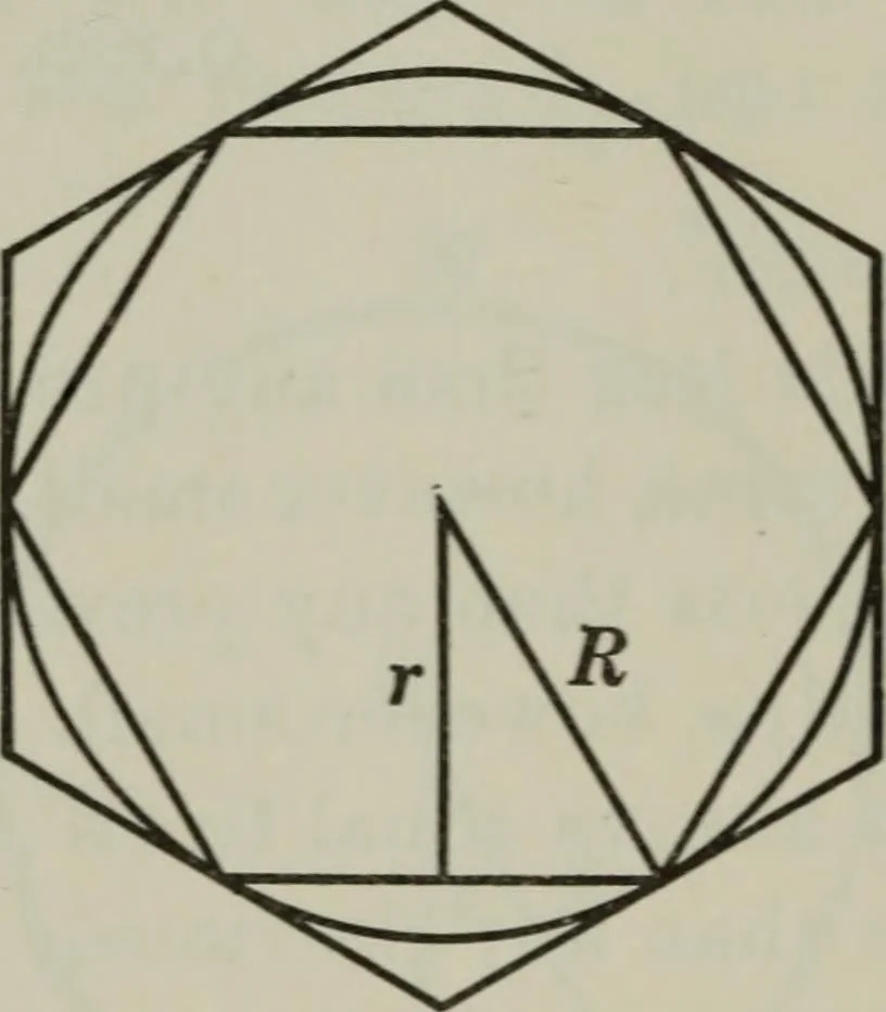 An illustration from Plane and solid geometry, 1912, leaf 273