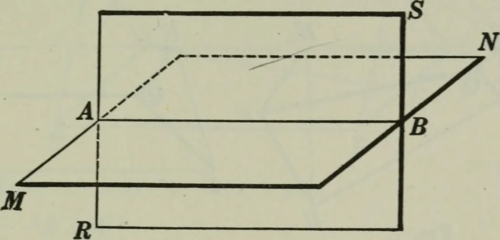 An illustration from Plane and solid geometry, 1912, leaf 314