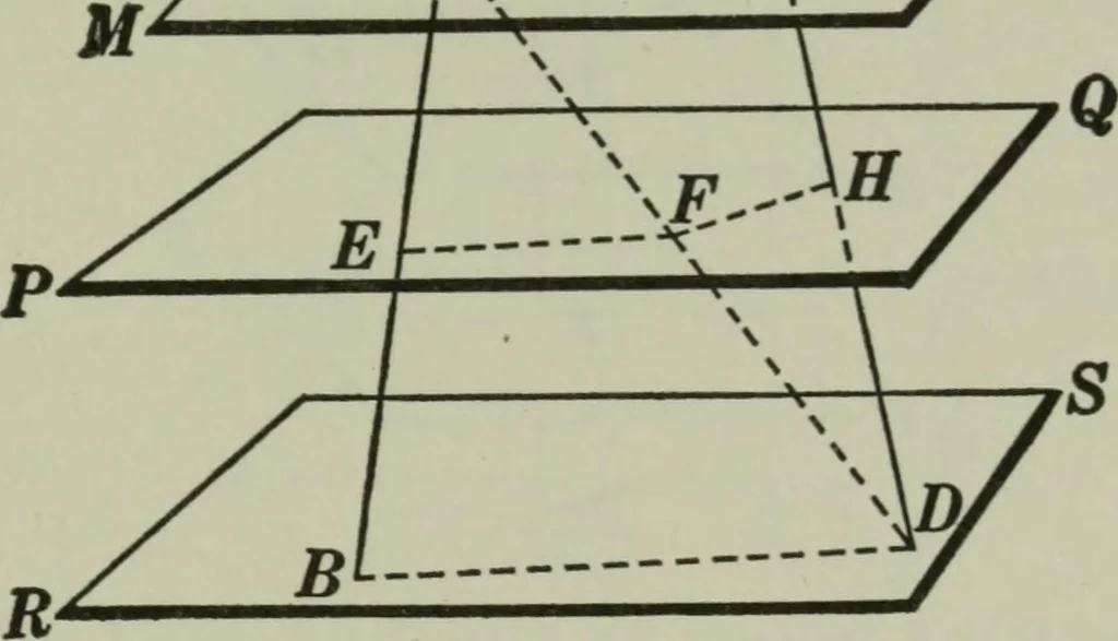An illustration from Plane and solid geometry, 1912, leaf 328