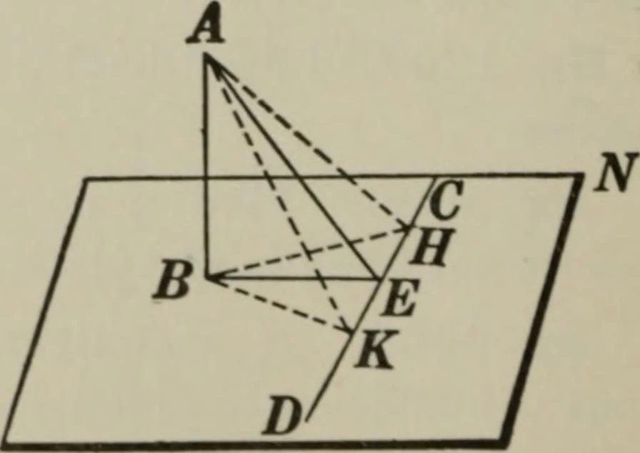 An illustration from Plane and solid geometry, 1912, leaf 339