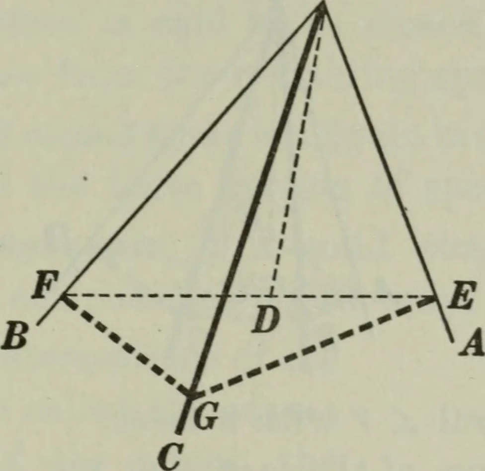 An illustration from Plane and solid geometry, 1912, leaf 352
