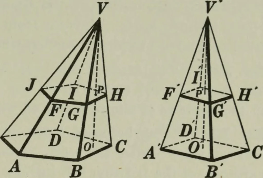 An illustration from Plane and solid geometry, 1912, leaf 364