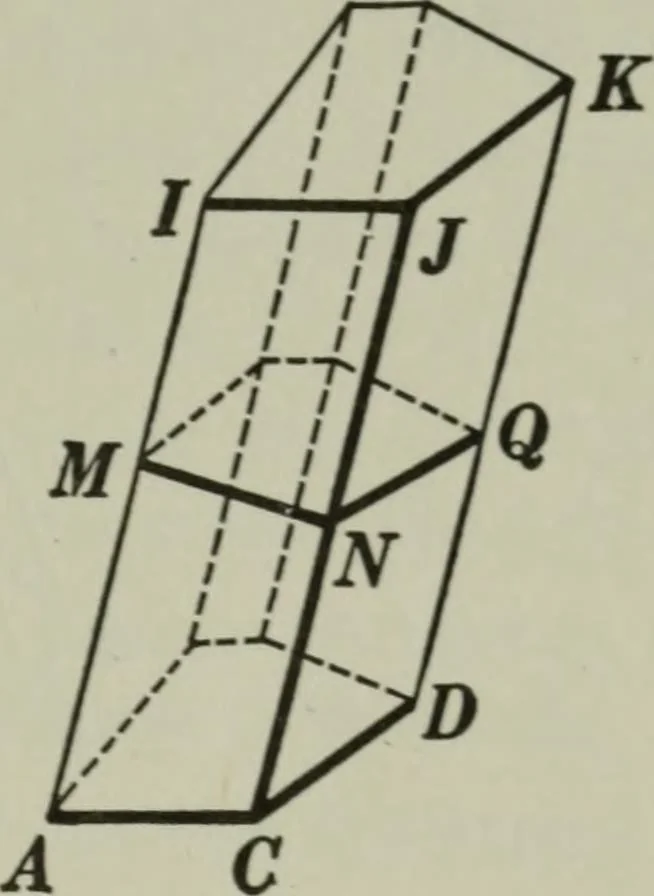 An illustration from Plane and solid geometry, 1912, leaf 366