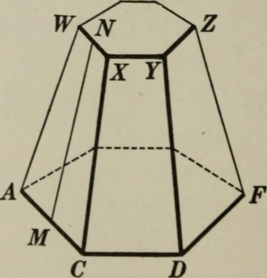 An illustration from Plane and solid geometry, 1912, leaf 367