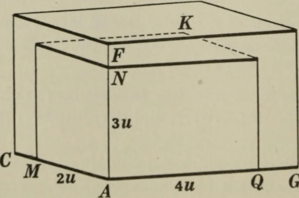 An illustration from Plane and solid geometry, 1912, leaf 369