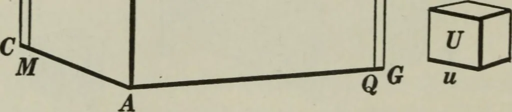 An illustration from Plane and solid geometry, 1912, leaf 373