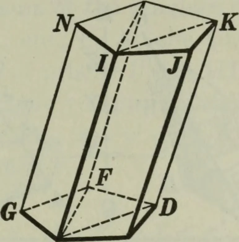 An illustration from Plane and solid geometry, 1912, leaf 382
