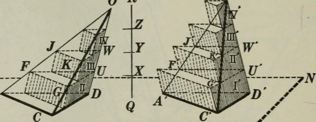 An illustration from Plane and solid geometry, 1912, leaf 383