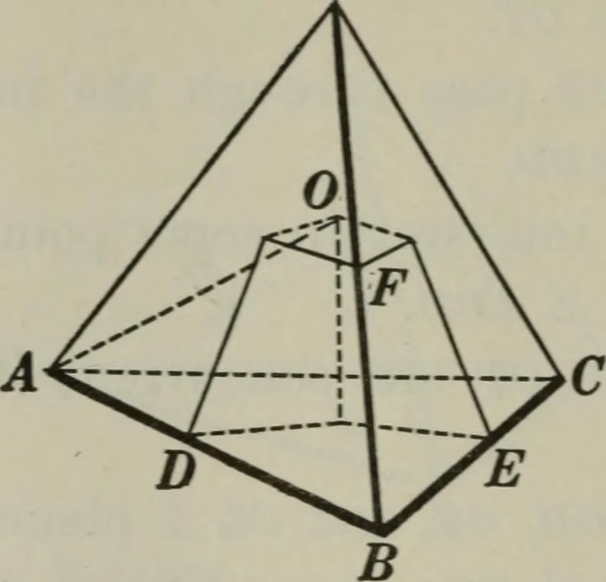 An illustration from Plane and solid geometry, 1912, leaf 439