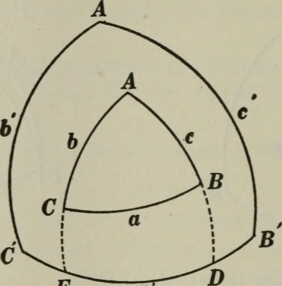 An illustration from Plane and solid geometry, 1912, leaf 445