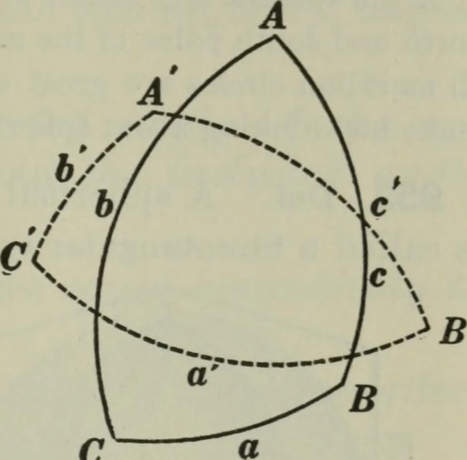 An illustration from Plane and solid geometry, 1912, leaf 446