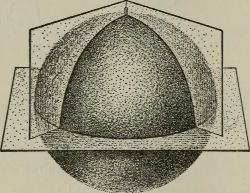 An illustration from Plane and solid geometry, 1912, leaf 447