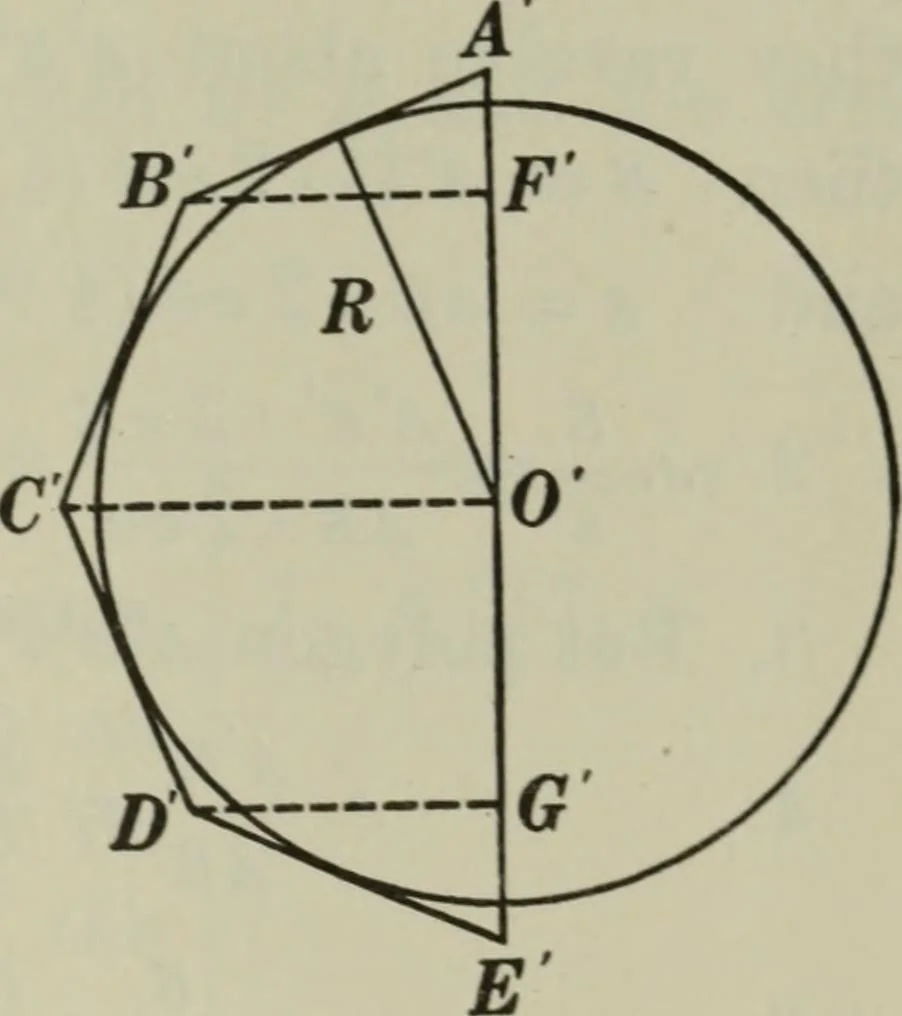 An illustration from Plane and solid geometry, 1912, leaf 456
