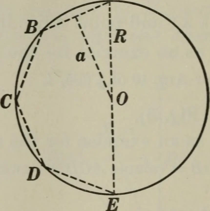 An illustration from Plane and solid geometry, 1912, leaf 471