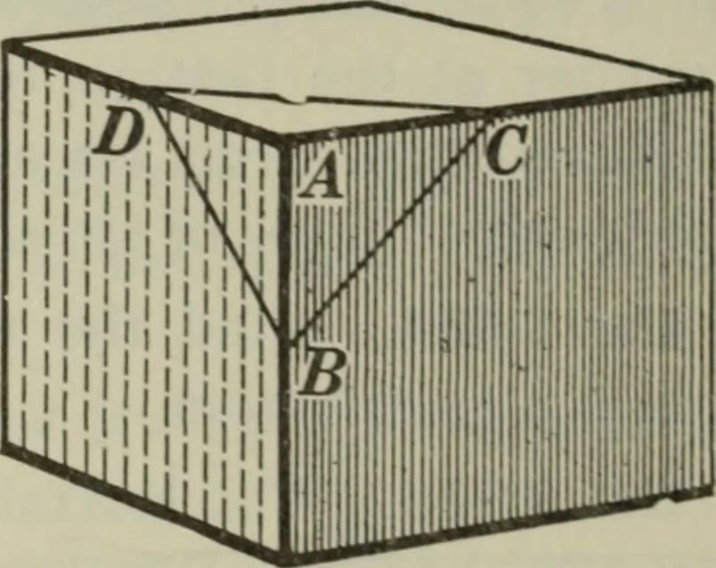 An illustration from Plane and solid geometry, 1912, leaf 478