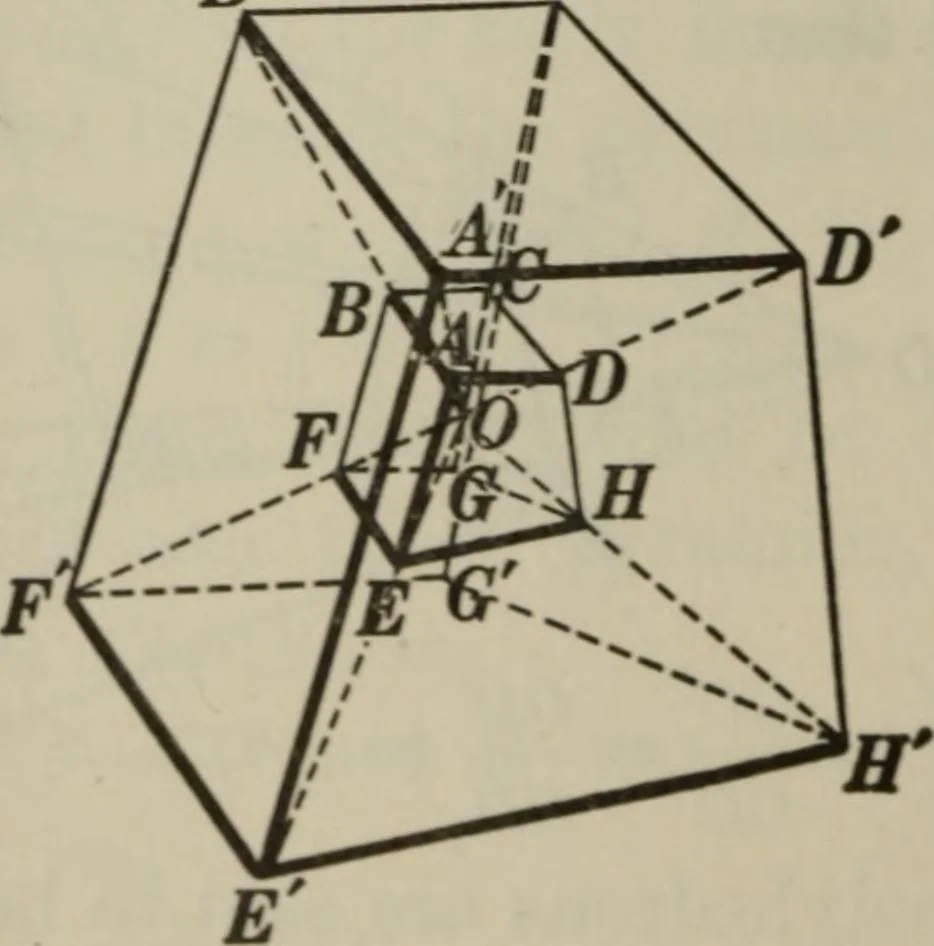 An illustration from Plane and solid geometry, 1912, leaf 489