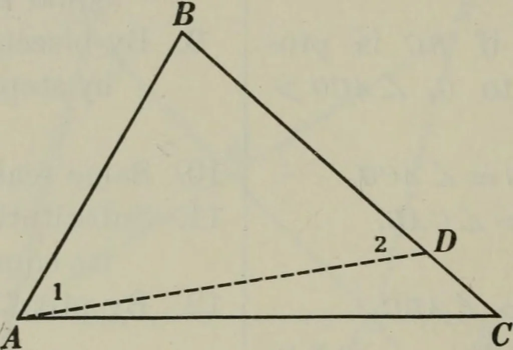 An illustration from Plane and solid geometry, 1912, leaf 65