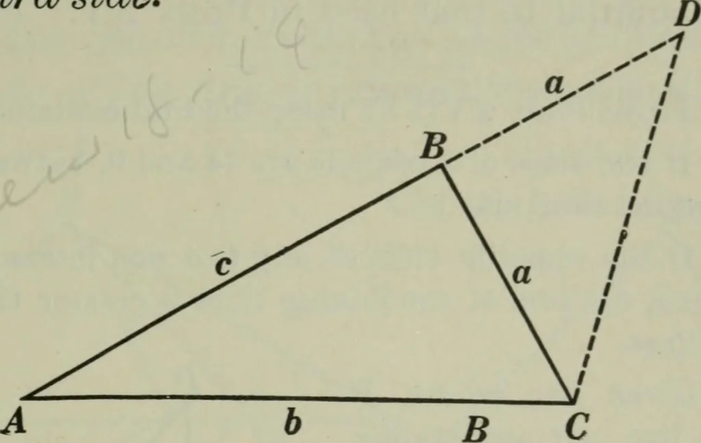 An illustration from Plane and solid geometry, 1912, leaf 70