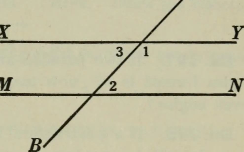 An illustration from Plane and solid geometry, 1912, leaf 82