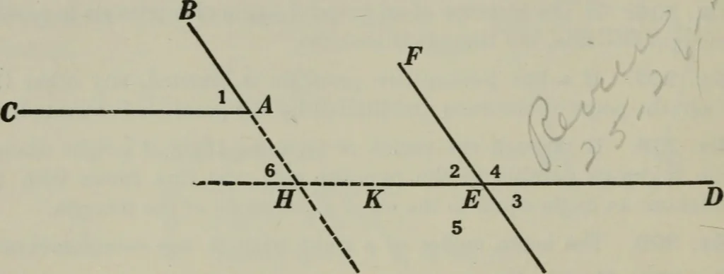 An illustration from Plane and solid geometry, 1912, leaf 85