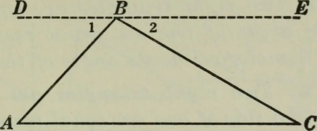 An illustration from Plane and solid geometry, 1912, leaf 88