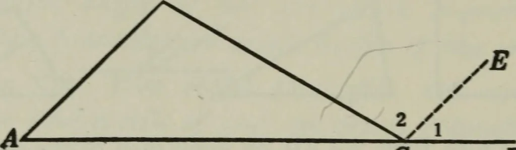 An illustration from Plane and solid geometry, 1912, leaf 91