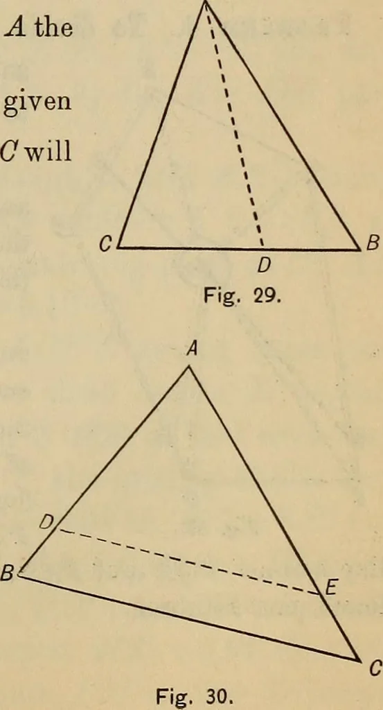 An illustration from Plane and spherical trigonometry, 1887, leaf 212