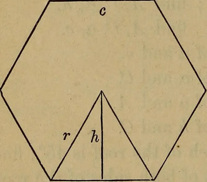An illustration from Plane and spherical trigonometry, 1887, leaf 35