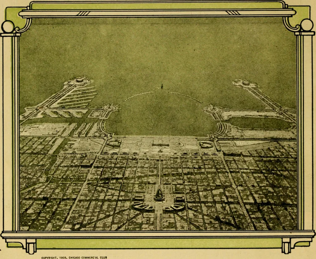 An illustration from Planning a world metropolis, 1909, leaf 11