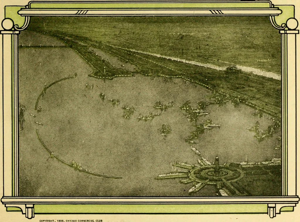 An illustration from Planning a world metropolis, 1909, leaf 12