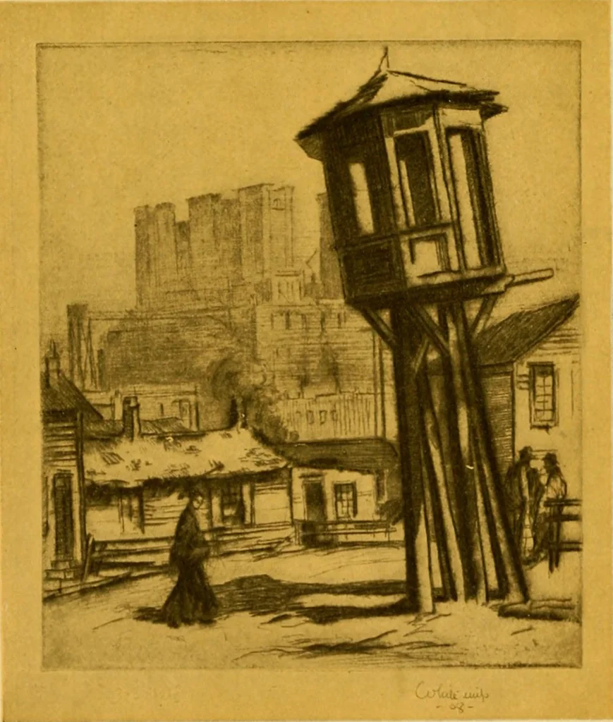 An illustration from Planning a world metropolis, 1909, leaf 21