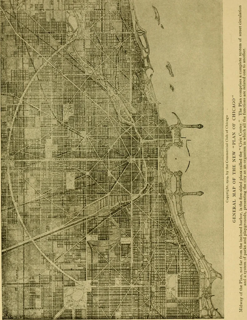 An illustration from Planning a world metropolis, 1909, leaf 31