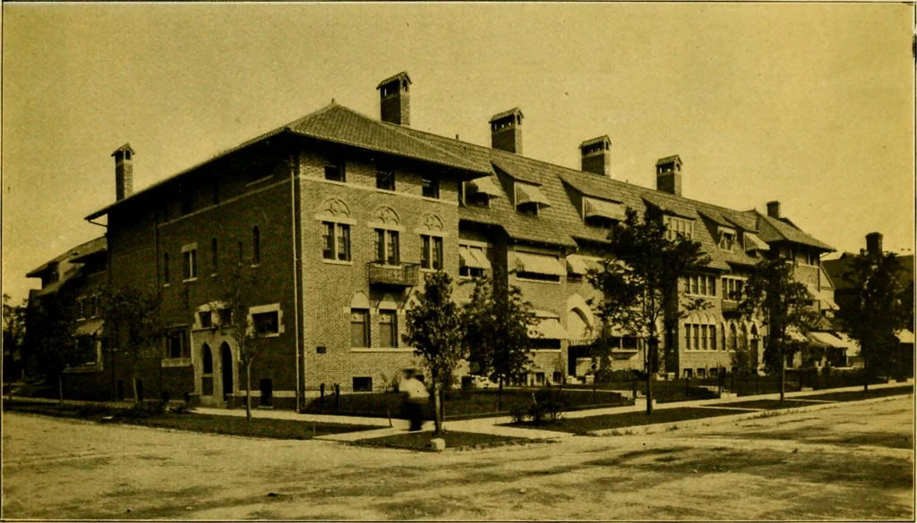 An illustration from Planning a world metropolis, 1909, leaf 46