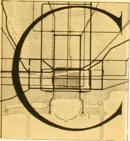 An illustration from Plan of Chicago prepared under the direction of the Commercial club during the years 1906, 1907, and 1908, 1909, leaf 106