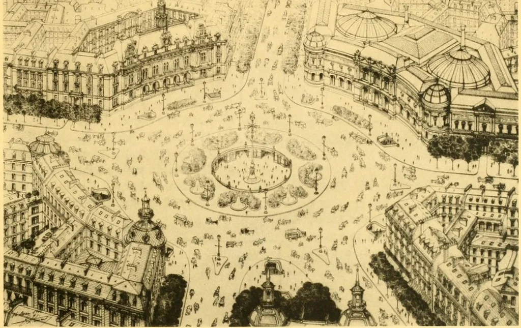 An illustration from Plan of Chicago prepared under the direction of the Commercial club during the years 1906, 1907, and 1908, 1909, leaf 146