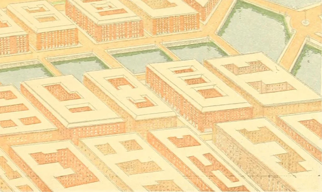 An illustration from Plan of Chicago prepared under the direction of the Commercial club during the years 1906, 1907, and 1908, 1909, leaf 180