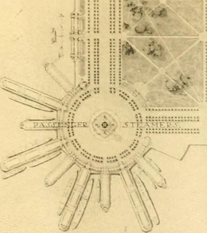 An illustration from Plan of Chicago prepared under the direction of the Commercial club during the years 1906, 1907, and 1908, 1909, leaf 186
